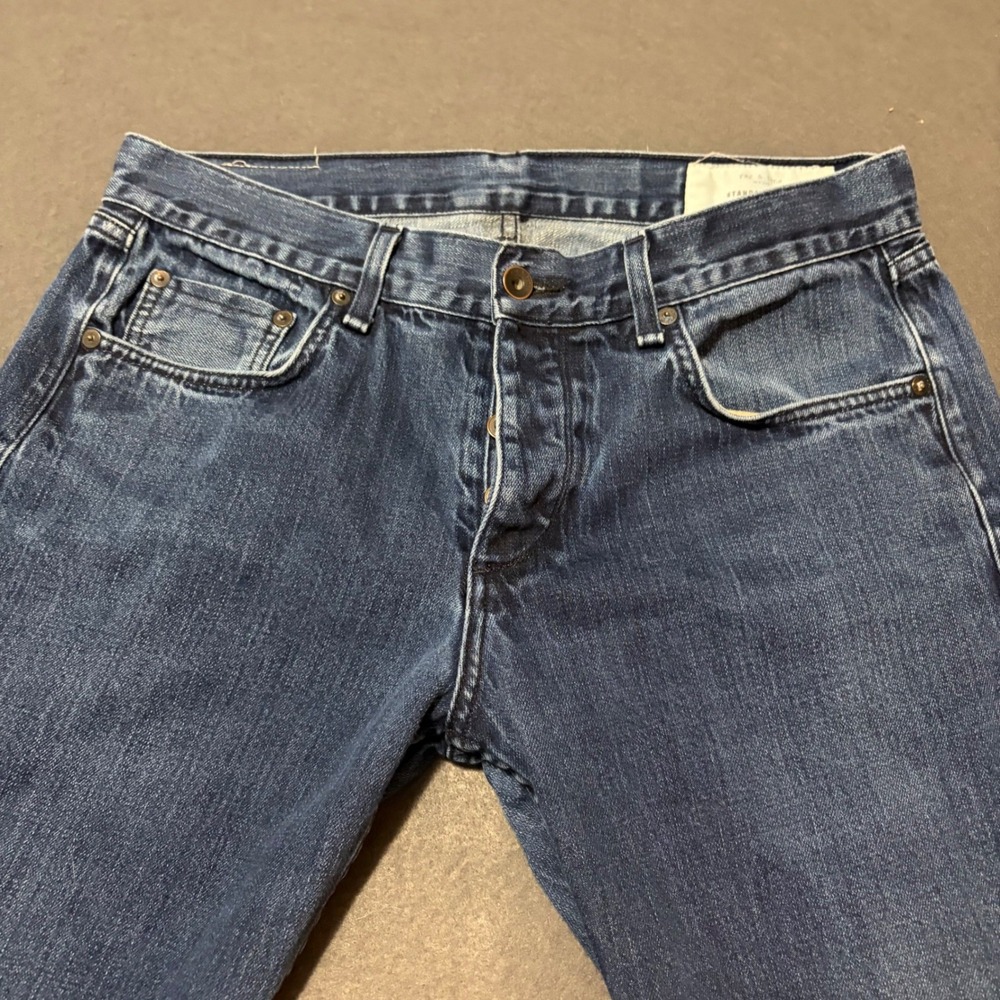 Rag & Bone Fit 3 Slim Straight Leg Jeans Mens 34 Blue Tonal Selvage Cotton Core - Picture 3 of 9